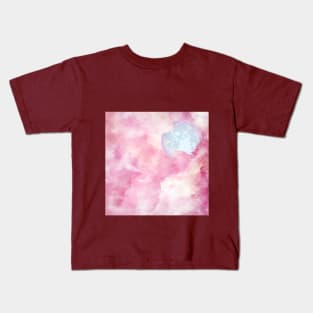 Pink Galaxy Background Full Moon Kids T-Shirt